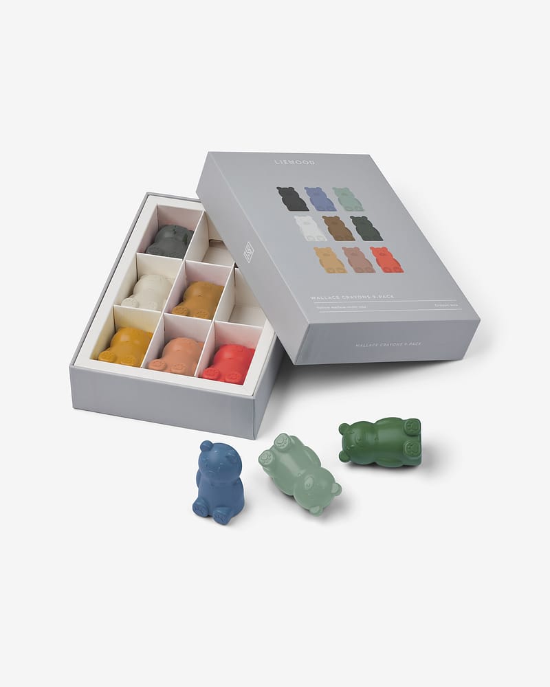 Fargestifter i 100% Voks - 9 stk | Wallace Crayons