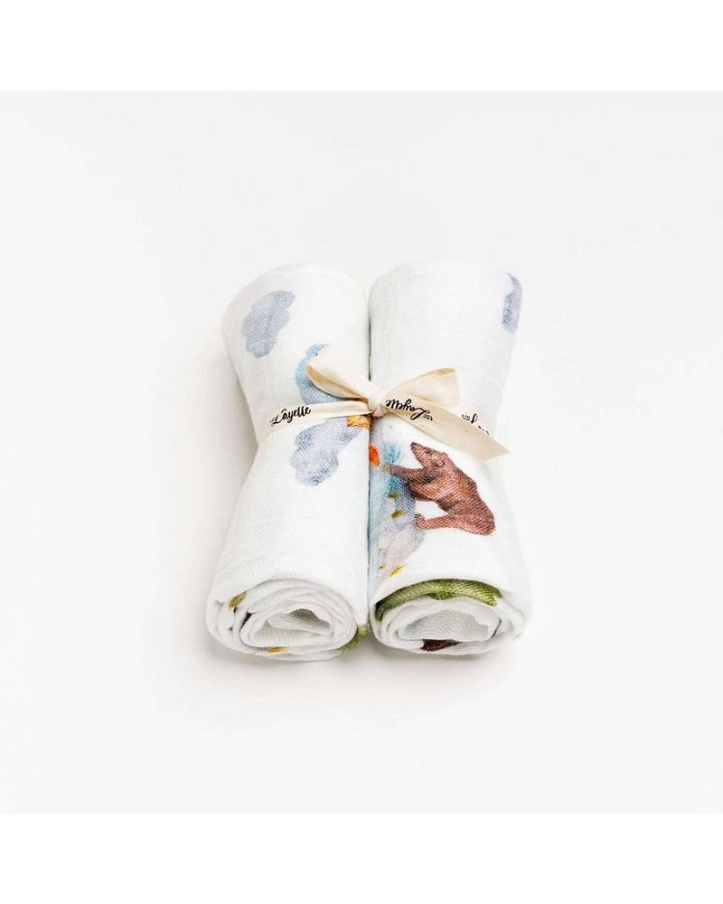 Gulpekluter 2pk - 100% Bambus - 75x75cm