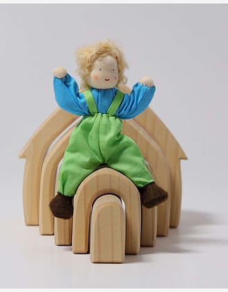 Dukke m/ fleksibel kropp - Liten 13cm - Håndlaget | Flexible Doll