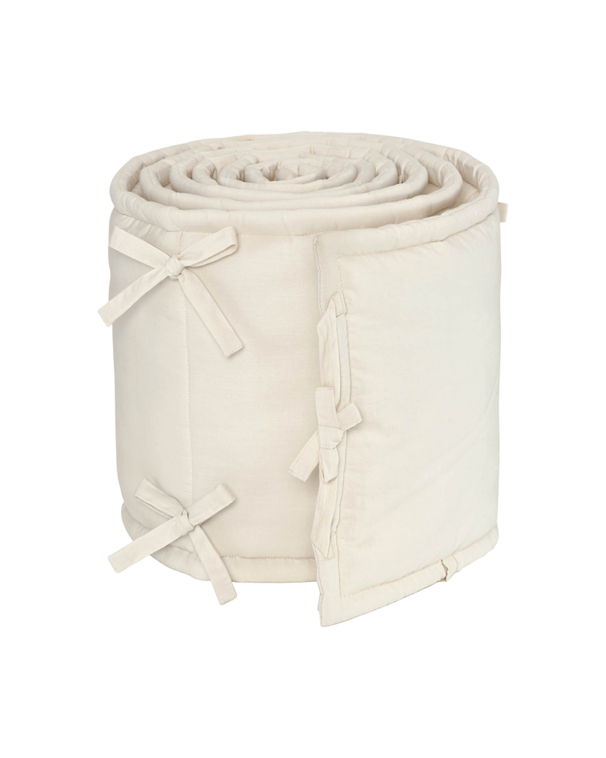 Sengekant Sprinkelseng 30×367 cm – 100% Øk. Bomull | Bed Bumper, Light Sand