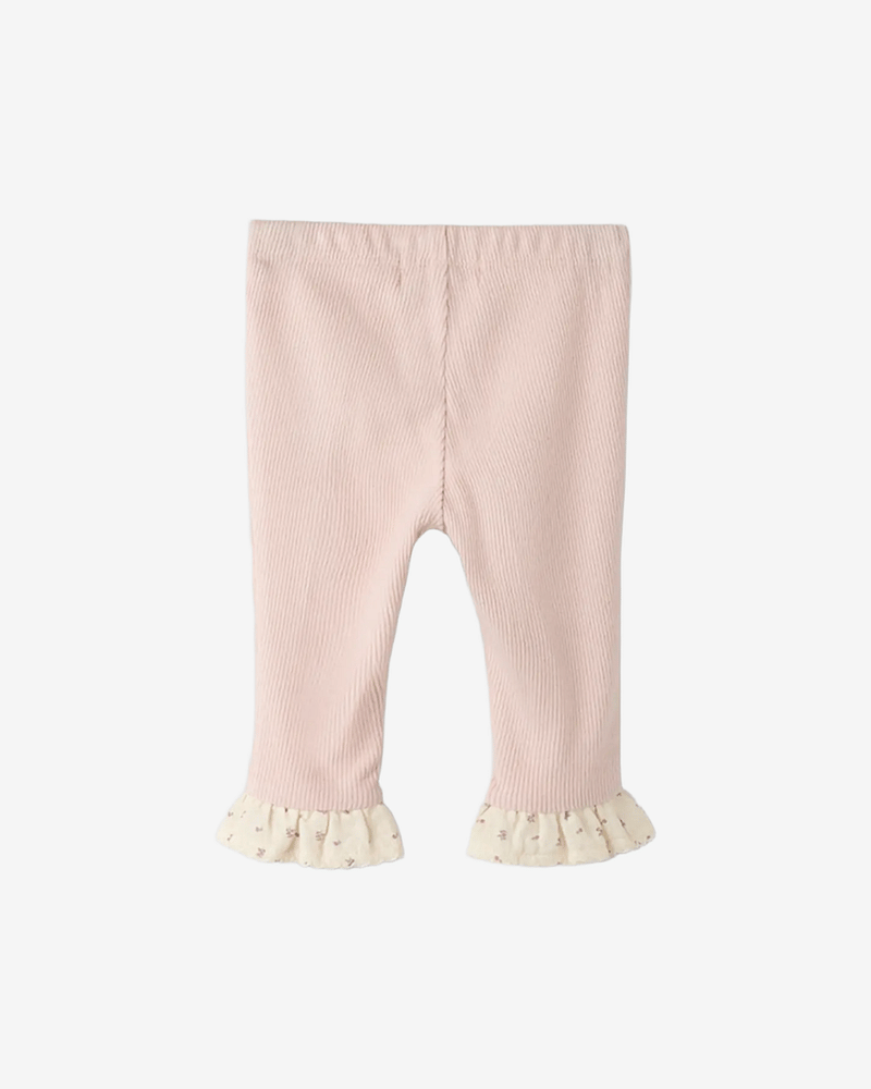 Leggings Baby m/ Volangdetaljer - Øko Bomull | NBFTRINE SLIM LEGGING LIL