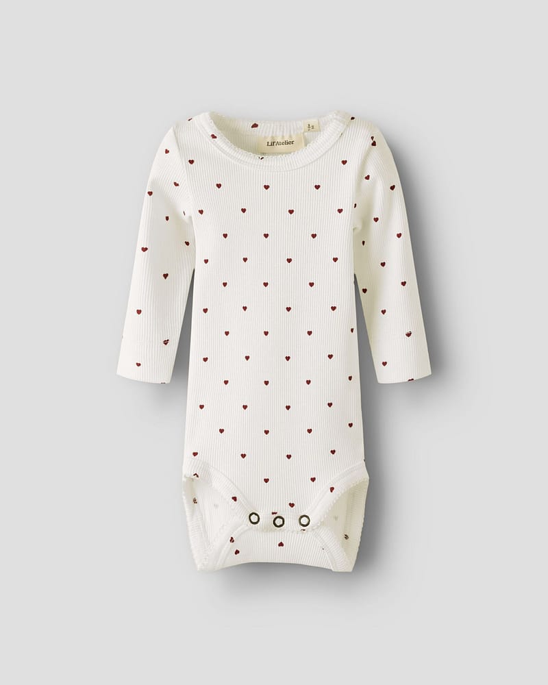 Body Langermet - Ribb, Øko TENCEL | NBFGAGO LS SLIM BODY LIL NOOS