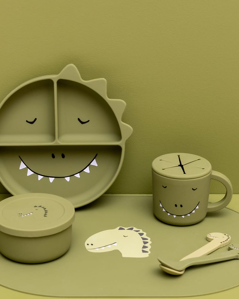 Tallerken med flere rom & Sugekopp - Silikon