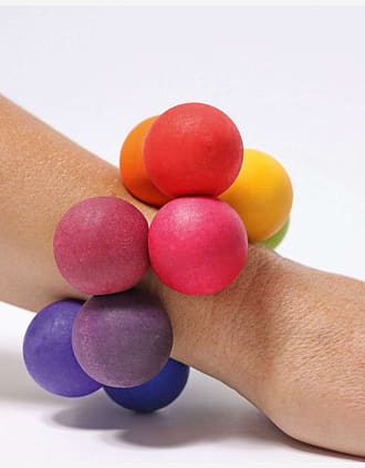 Babyleke Gripekuler - Fidget leke baby 0+| Rainbow Beads Grasper
