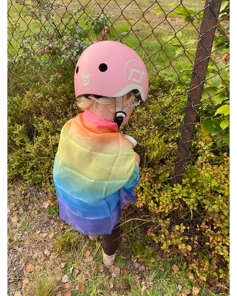 Lekesilke - 86x86 cm - 100% Silke | Playsilk Rainbow