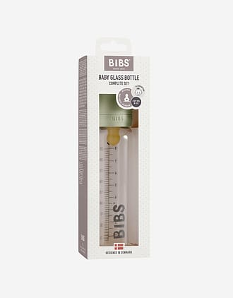 BIBS Tåteflaske i Glass 225 ml - Komplett Sett