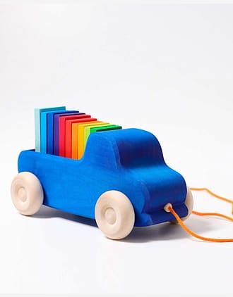 Lekebil Draleke m/ Klosser - Stor, 22 cm | Pull Along Truck