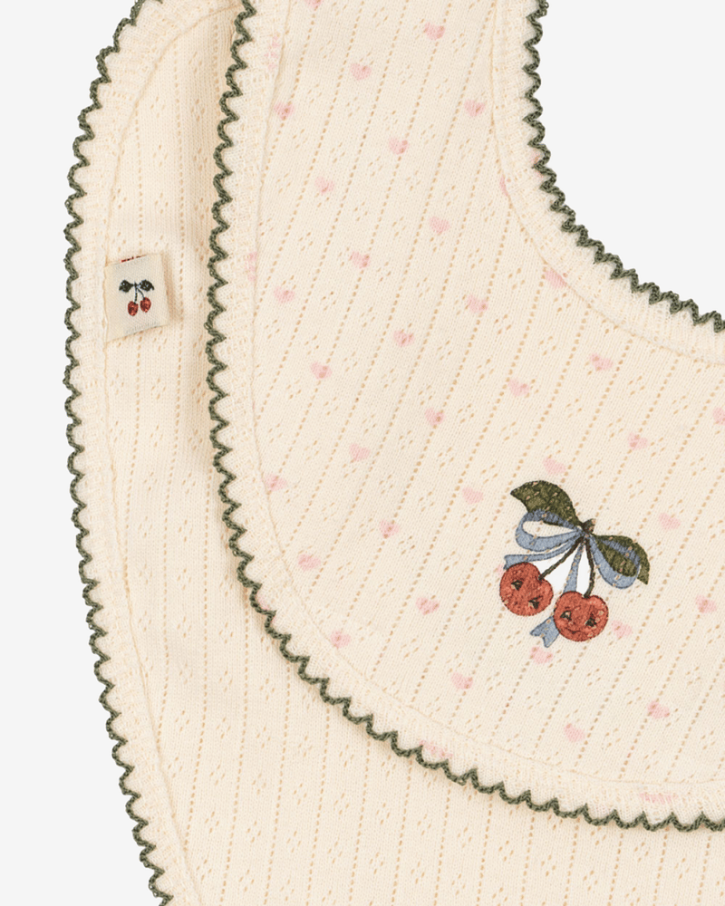 Siklesmekke 2pk - 100% Øko Bomull, Pointelle | Minnie 2 Pack Bib