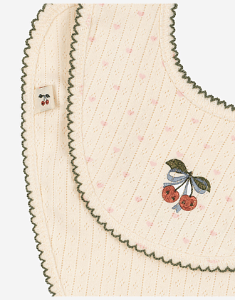 Siklesmekke 2pk - 100% Øko Bomull, Pointelle | Minnie 2 Pack Bib