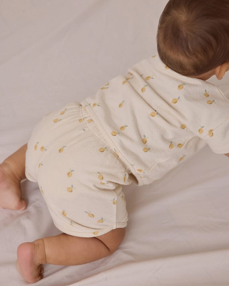 The Boxy Tee & Shorts Sett - Terrystoff i Øko Bomull | Spongy Play Set