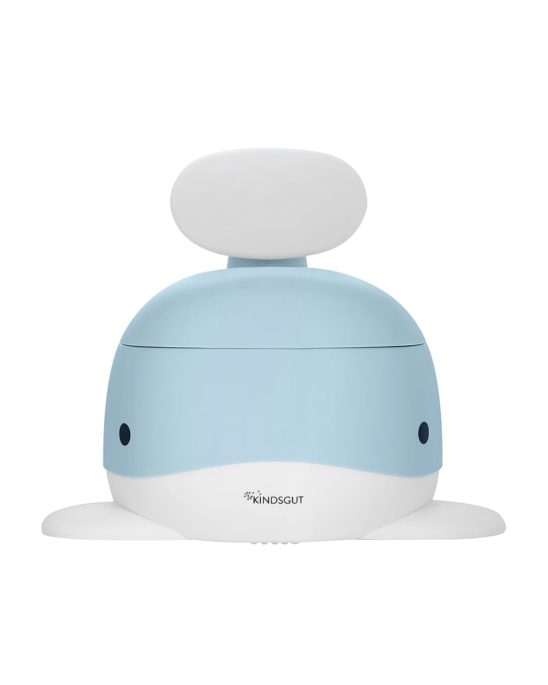 Pottestol Hval m/ Høy Ryggstøtte - Sklisikker og Enkel å Rengjøre