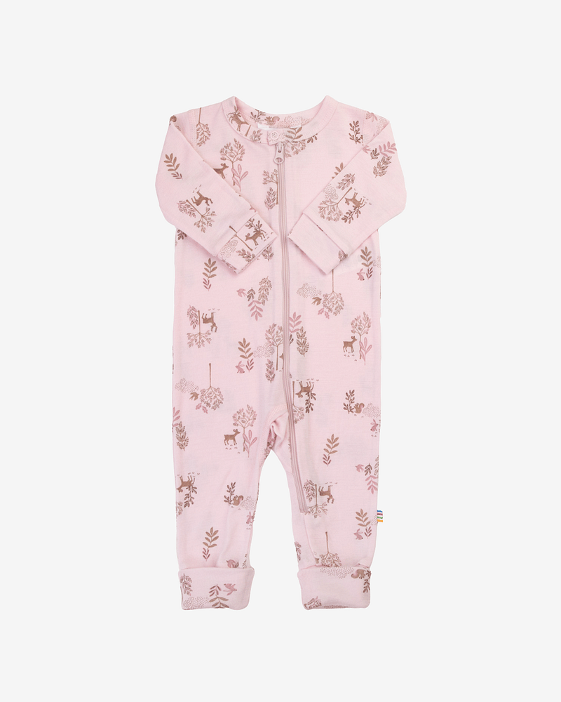 Ullpysj Heldress M/ glidelås og trylleføtter - 85% Merino, 15% Silke | Basic