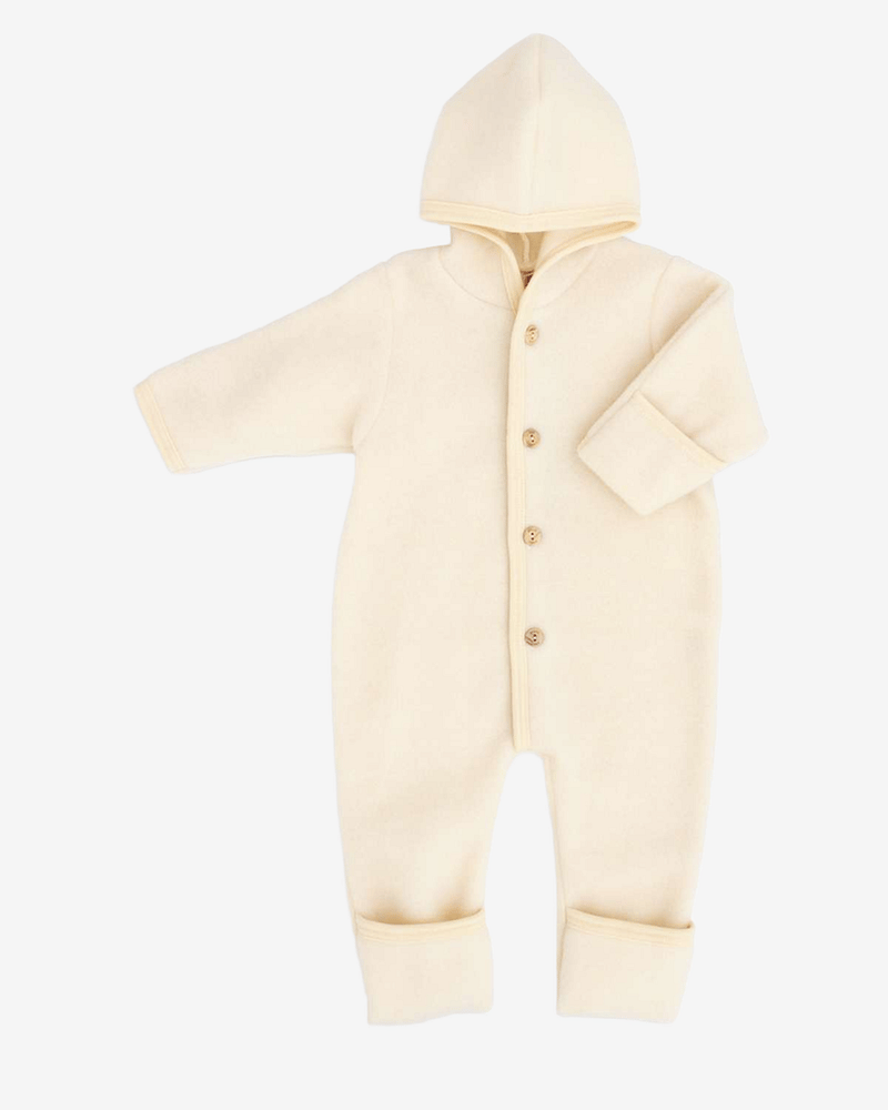 Ulldress i Ullfleece – Tykk, 100% Ubehandlet Ull | Hooded Overall