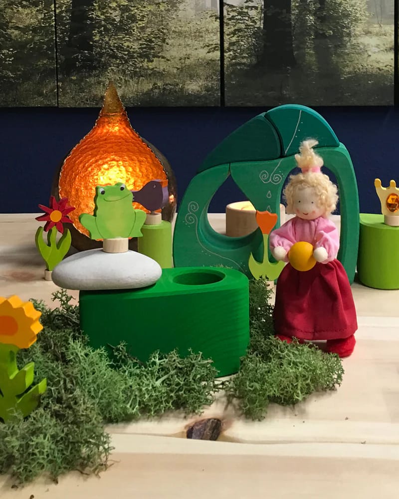 Eventyrlandsby - Byggesett i Tre 17stk | Fairy Tale Village