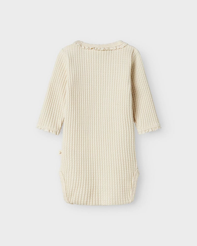 Body Langermet - Vaffelstoff, Øko Bomull | NBFOSANNE LS SLIM BODY LIL