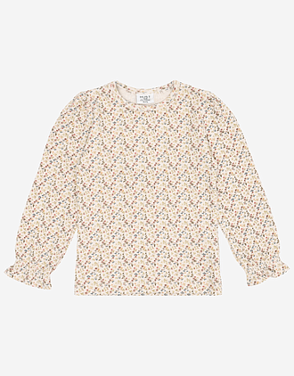 Bluse Barn M/ Volangerkrage - Øko Bomull | Alma Little roses