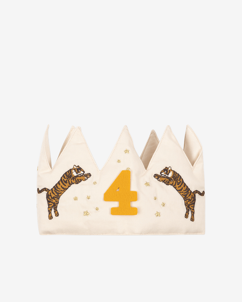 Bursdagskrone Barn 1-9år - Økologisk & Resirkulert | Fabric Birthday Crown