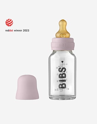 BIBS Tåteflaske i Glass 110 ml - Komplett Sett
