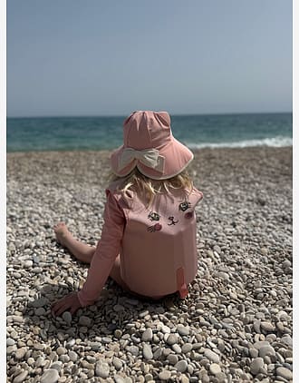 Badehatt m/ Stor Brem & Katteører - UPF 40+ | Kitty Swim Hat