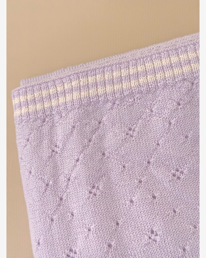 Babyteppe Ull - Tynn ullkvalitet, 100% Merino, 105x80 | Helårs