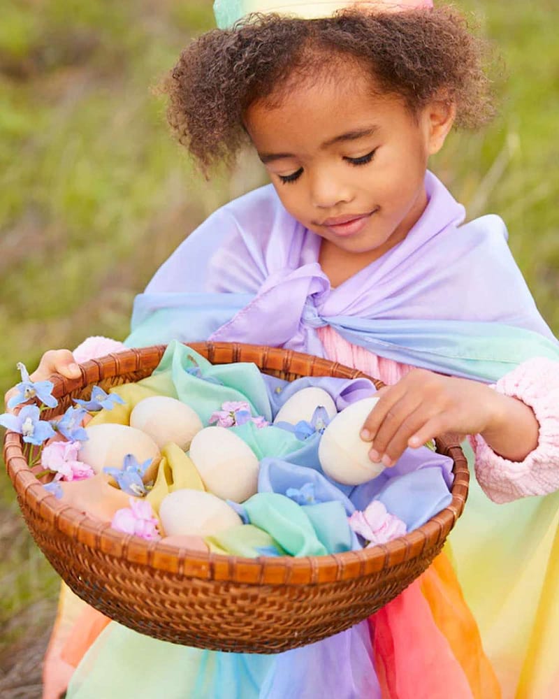 Lekeegg i tre, kan åpnes | Påskedekorasjon, kan males til påskeegg