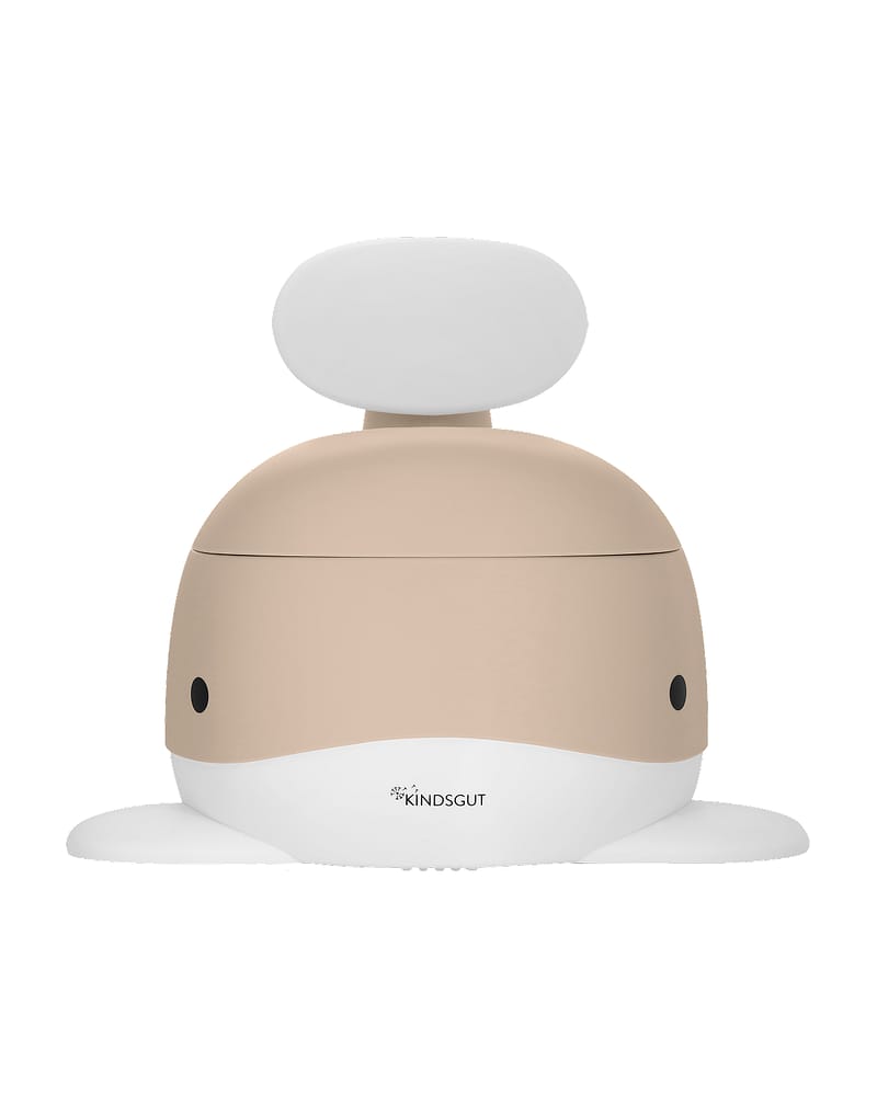 Pottestol Hval m/ Høy Ryggstøtte - Sklisikker og Enkel å Rengjøre