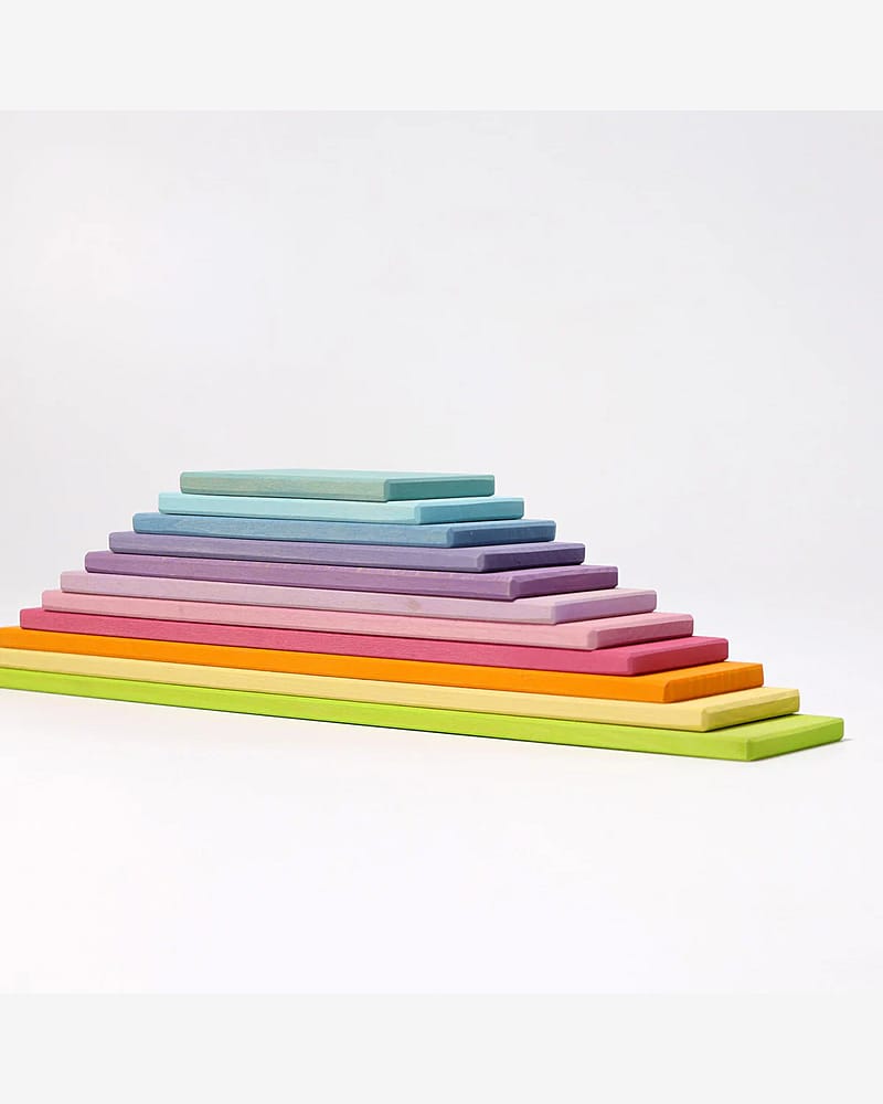 Pastel Planker - Stableleke i Tre | Montessori Leker