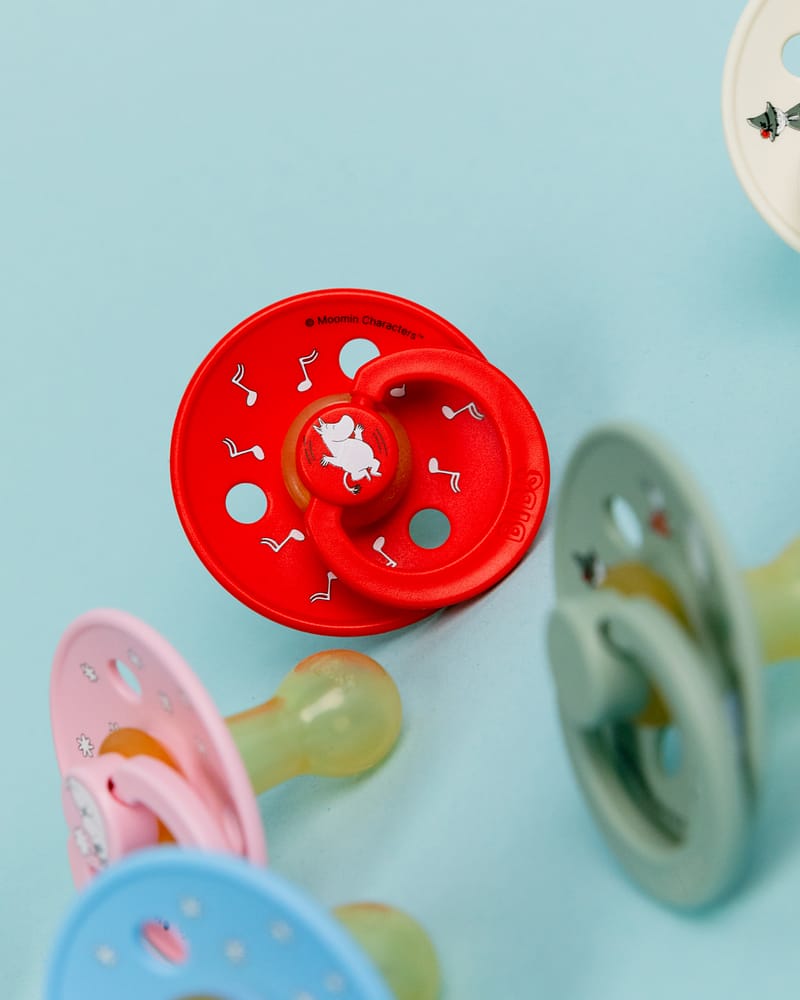 BIBS x Moomin Smokk 2pk – Rund, Naturgummi