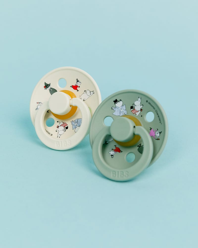 BIBS x Moomin Smokk 2pk – Rund, Naturgummi