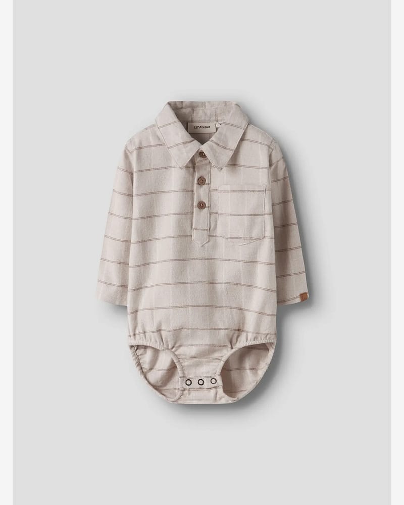 Skjorte Baby - Flanell, Øko Bomull | Nadim LS Body Shirt