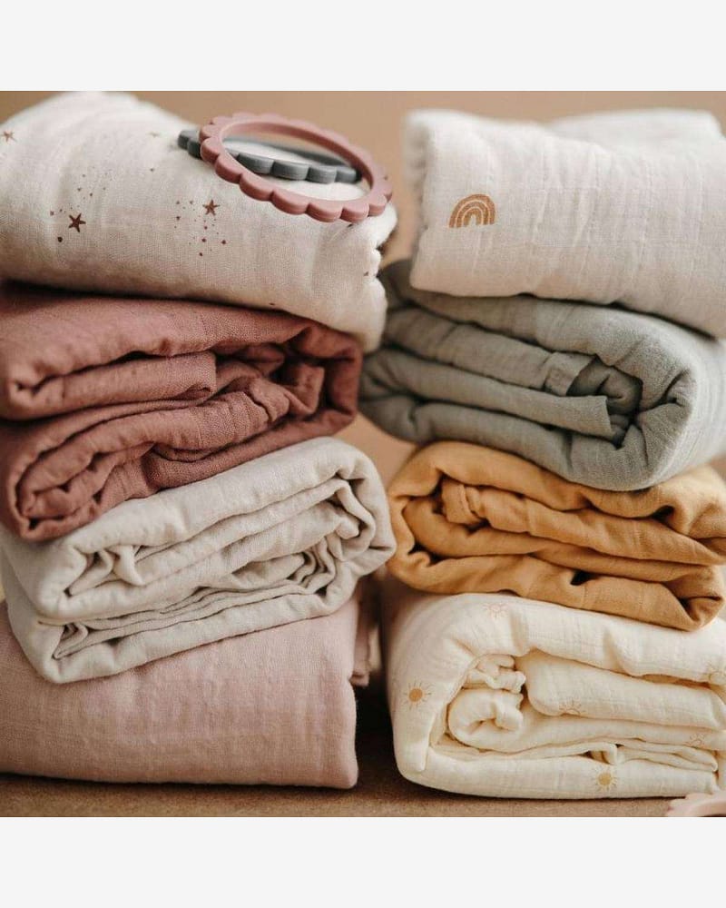Swaddle - 100% Økologisk Musselin - 120x120cm