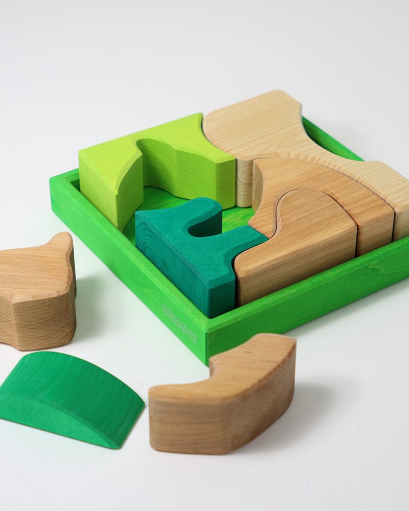 Byggesett og Puslespill - 8 klosser | Building Set