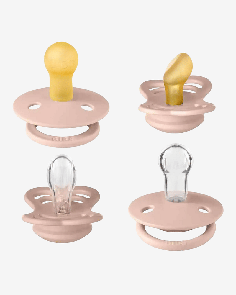 BIBS Try-it-Collection - Smokkepakke 4stk, Naturgummi | 0-6 mnd