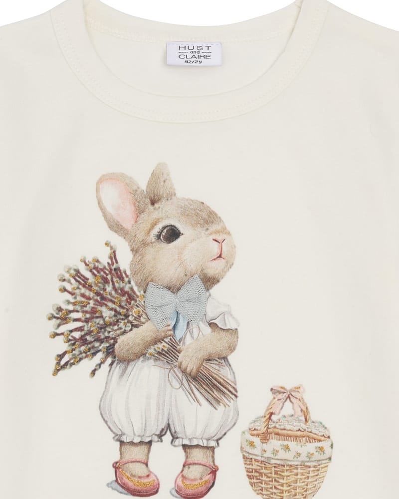 Trøye Barn m/ Print - Øko Bomull | Alma Sweet Bunny