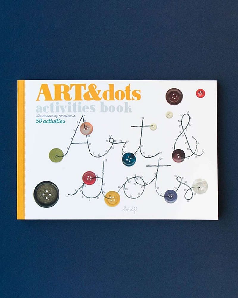 Aktivitetsbok Barn - Strek fra Tall til Tall, 50stk oppgaver | art&dots