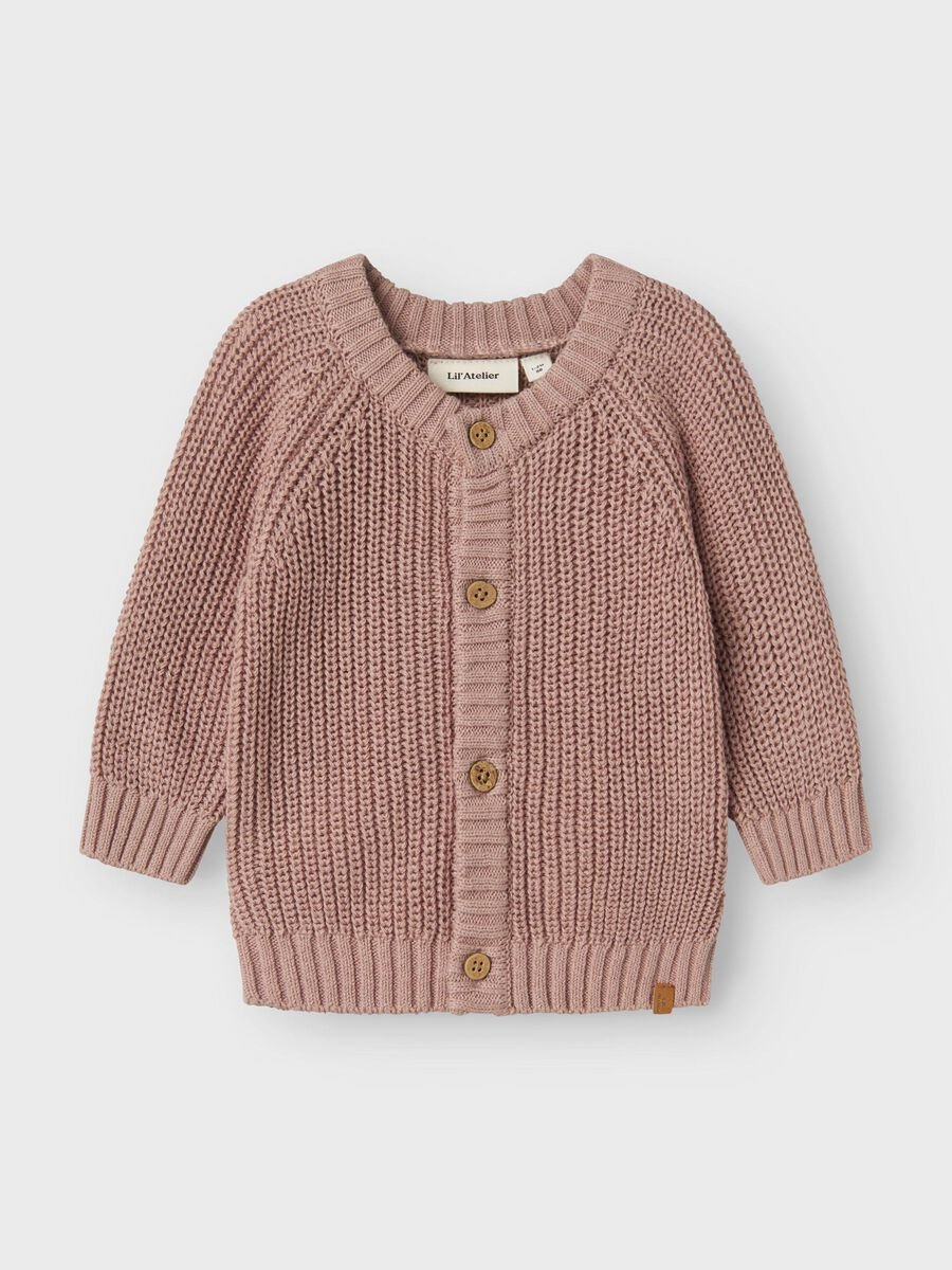Cardigan Baby – Strikket, Øko Bomull | Emlen LS Knit