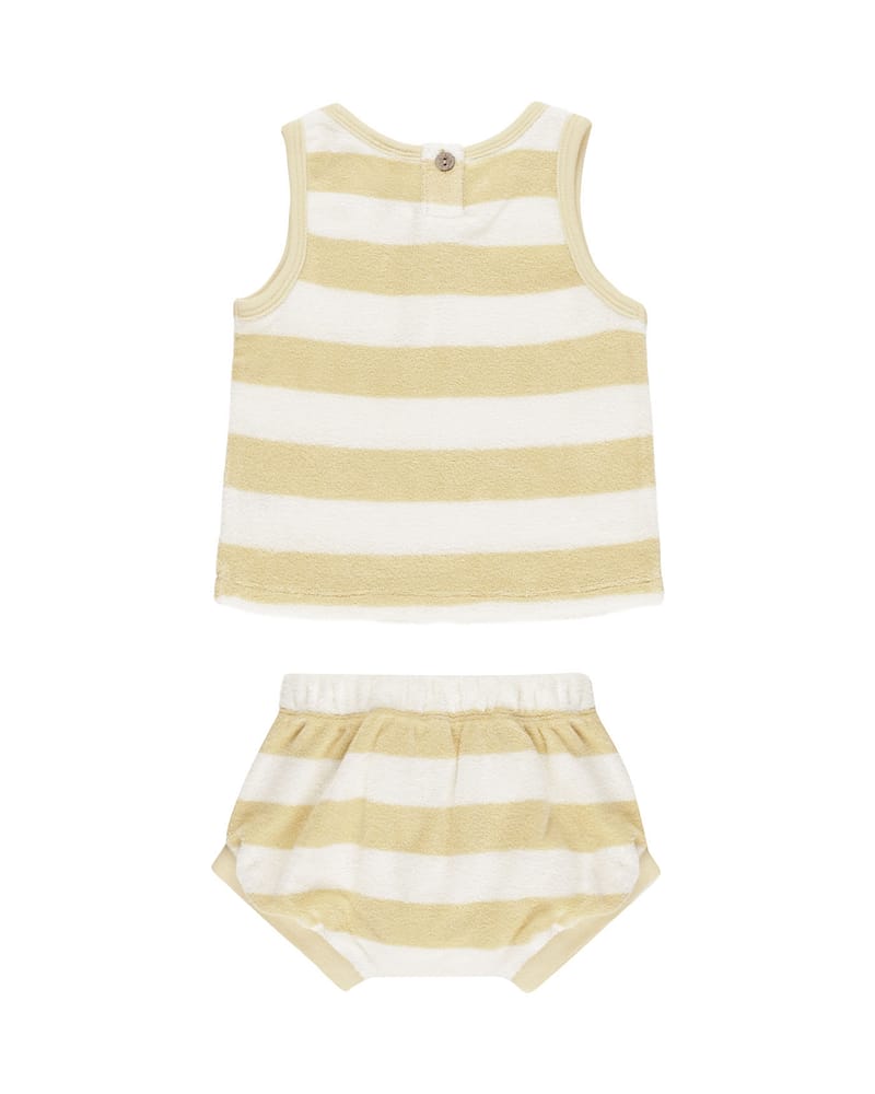 Topp & Shorts Sett - Terrystoff i Øko Bomull | Terry Tank + Short Set