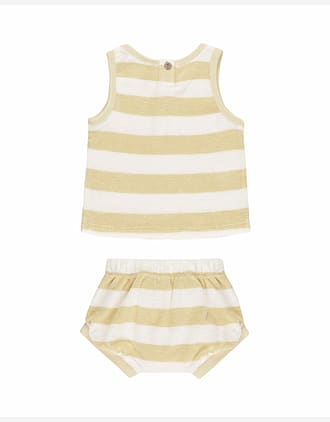Topp & Shorts Sett - Terrystoff i Øko Bomull | Terry Tank + Short Set