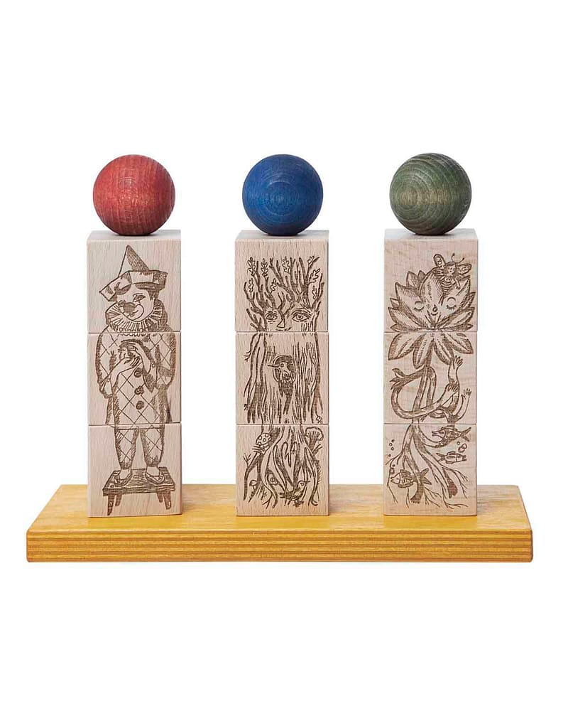 Stableleke Pusleklosser - Økologisk - Håndlaget treleke