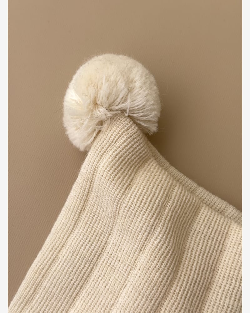 Knytelue Ull m/ Bomullsjersey fôr og Vindstopper | Ubehandlet Ull