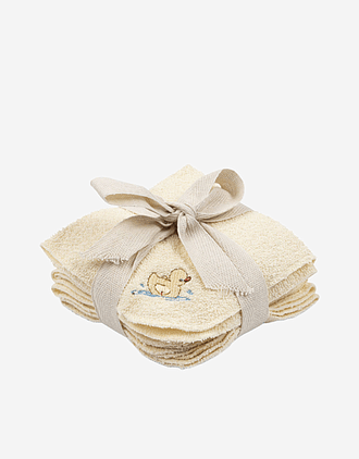 Gjenbrukbare Kluter 6pk, 25x25 cm - Øko Bomullsfrotté | Figo 6 Pack Terry Cloth GOTS