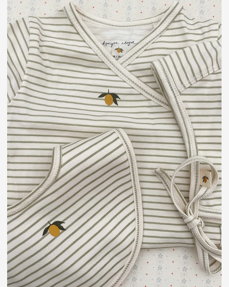 Omslagsbody Langermet - Øko Jersey | Basic Long Sleeve Newborn Body