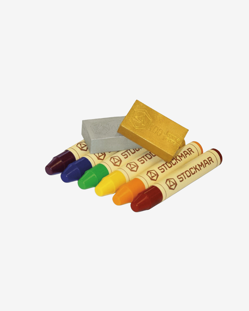 Jubileumssett med 2 Fargeblokker og 6 Fargestifter - Rainbow Edition | Laget med Naturlig Bivoks