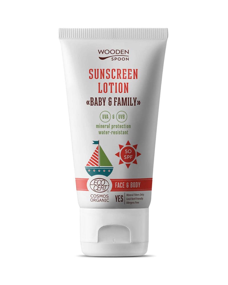 Solkrem Baby & Family SPF50 - Mineral, 100% Naturlig - Trygg for Nyfødt | 150 ml