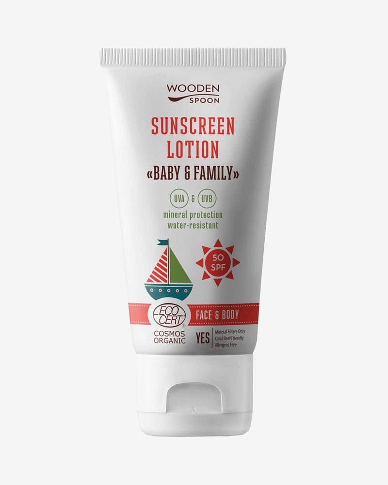 Solkrem Baby & Family SPF50 - Mineral, 100% Naturlig - Trygg for Nyfødt | 150 ml
