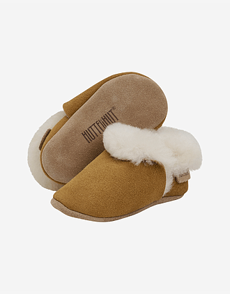 Ulltøfler i Semsket Skinn - Varm | Slippers w. Wool Teddy