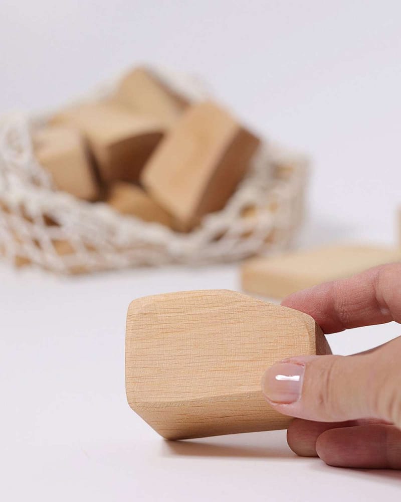 Treklosser, Store 15stk - Barn 0år+ | Natural Waldorf Blocks