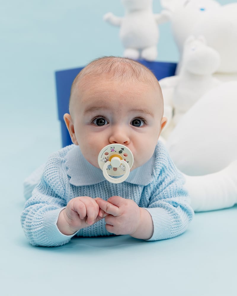 BIBS x Moomin Smokk 2pk – Rund, Naturgummi