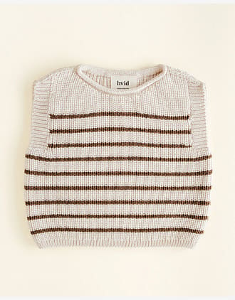 Ullvest Baby - HVID Vest Harvey - 100% Merino - Cream / Mocha
