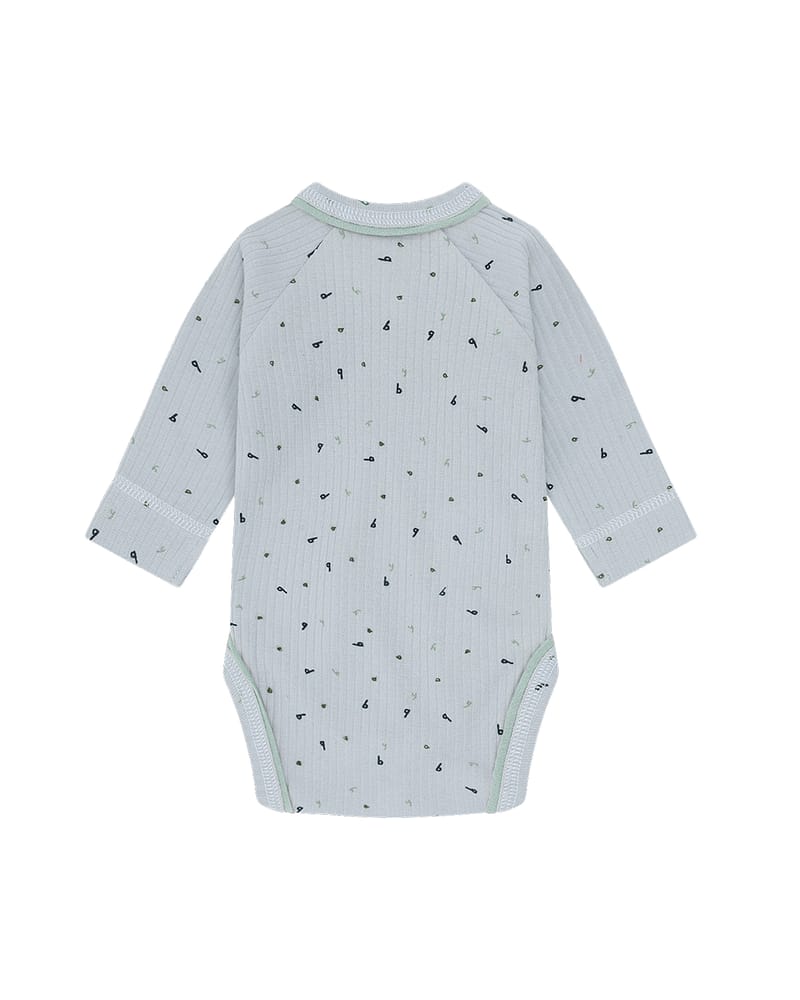 Omslagsbody Baby - Øko Bomull | Baba Letter Aop